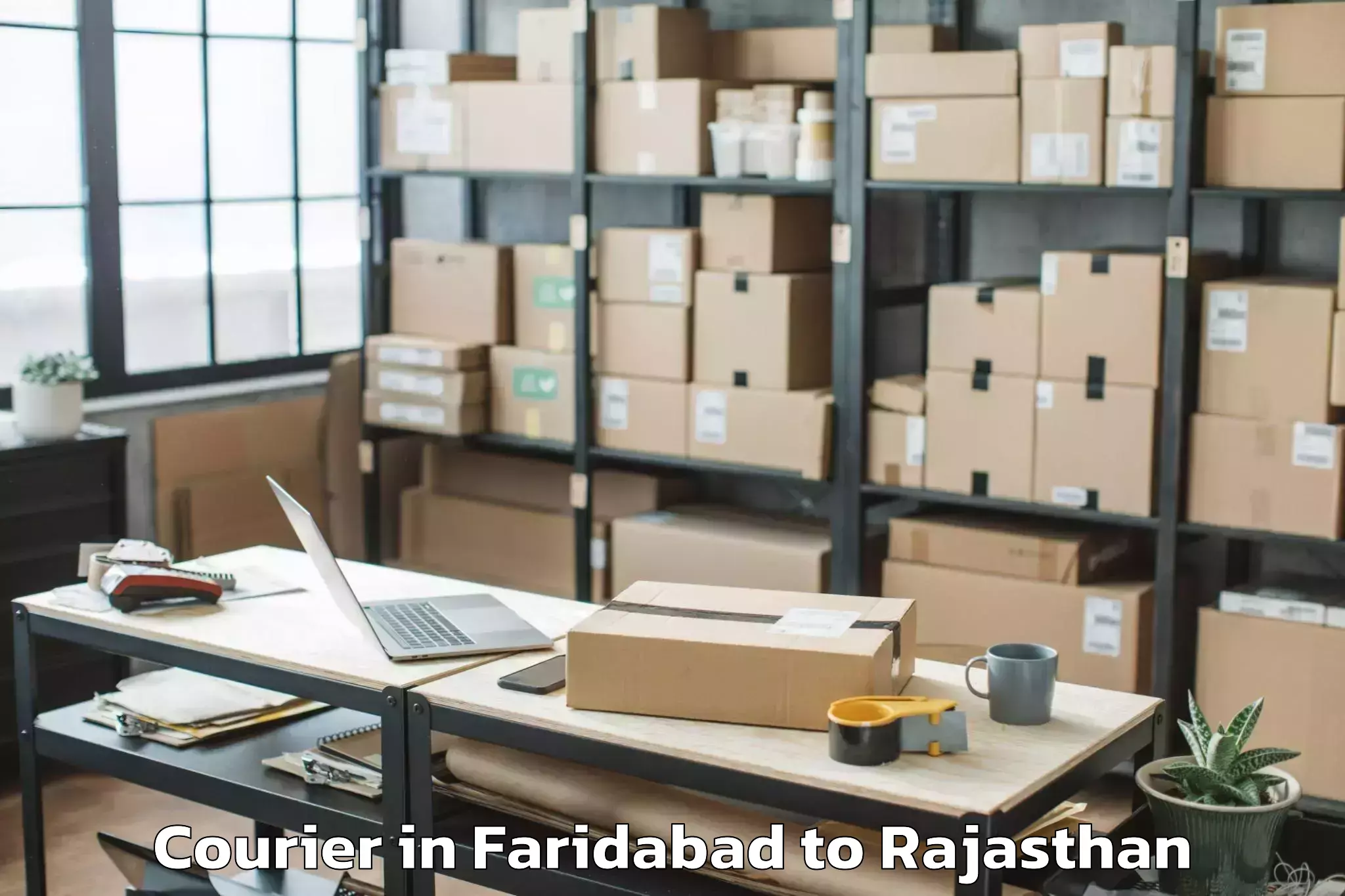 Discover Faridabad to Sardar Patel University Of Pol Courier